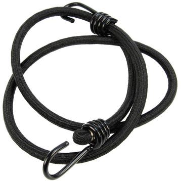 Snelbinder 120cm zwart pe 8mm koord met 2 spinhaken 4 stuks, Ophalen of Verzenden, Nieuw