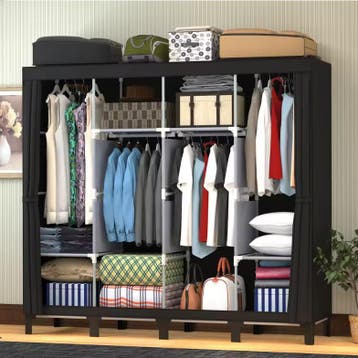 Opvouwbare Stoffen Kledingkast 170×45×175 cm met Roede, Verzenden, Nieuw