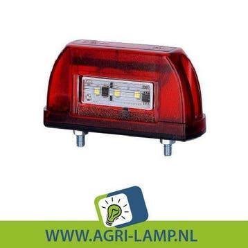LED nummerplaatverlichting rood 10V-30V PRO serie, Zakelijke goederen, Agrarisch | Werktuigen