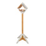 Vogelvoederhuis Op Paal Met Plexiglas en Zinken Dak - Ruit, Verzenden, Nieuw