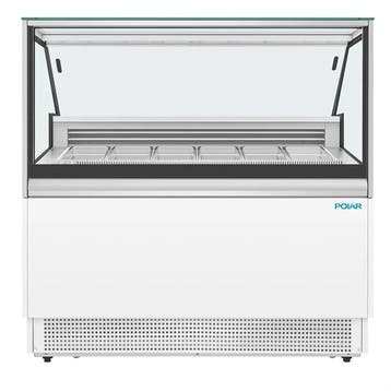 Energiezuinige 6-Pan IJs Vitrine Kast Vriezer – Gelakt st., Verzenden, Nieuw in verpakking