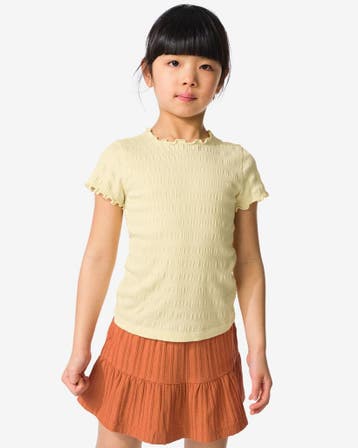 HEMA Kinder T-shirt lichtgeel, Verzenden, Nieuw