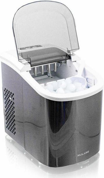 Edelstalen ijsblokjesmachine - 120 Watt - Donkergrijs, Verzenden, Nieuw