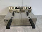 RVS Dubbele Friteuse Frituur 2 x 6 liter 2 x 230V Horeca, Ophalen of Verzenden, Nieuw in verpakking