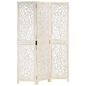vidaXL Kamerscherm met 3 panelen handgesneden 120x165 cm, Huis en Inrichting, Woonaccessoires | Kamerschermen, Verzenden, Nieuw