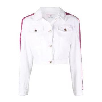 Chiara Ferragni • kort wit denim jasje • 36 (IT42), Kleding | Dames, Chiara Ferragni, Verzenden, Wit, Nieuw
