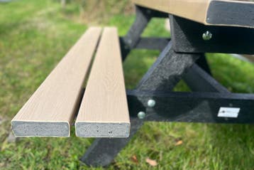 Rockwood® Picknicktafel Woodblend Egyptian Stone - Zwaar, Tuin en Terras, Picknicktafels, Ophalen of Verzenden, Nieuw, Rechthoekig