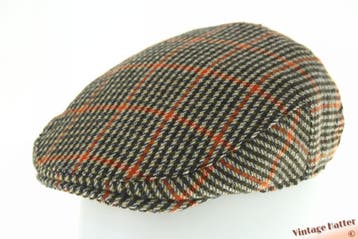 flatcap Platte pet Hawkins tweed oranje-groen  56 t/m 60, Kleding | Heren, Hoeden en Petten, Ophalen of Verzenden, Nieuw, Pet