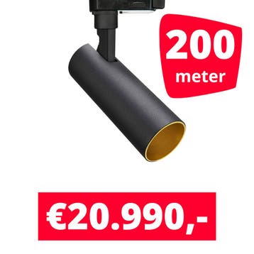 *TIP* LED Railverlichting Meteora Zwart 200 spots + 200M, Ophalen of Verzenden