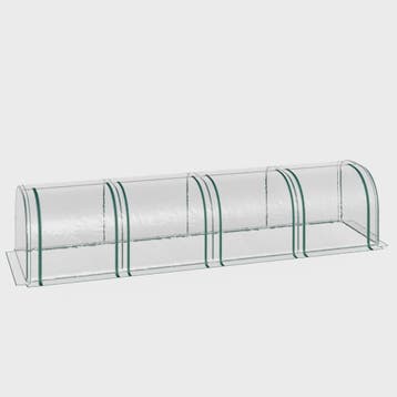 Outsunny Mini Tunnel Kas met Staalframe, UV-bescherming en 4, Verzenden, Nieuw