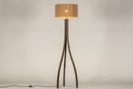Rietveld Vloerlampen - Bruin - Hout, Touw, Verzenden, Nieuw