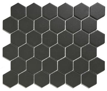 Wand & Vloer Mozaïek Tegels Factory Hexagon Keramiek Zwar.., Doe-het-zelf en Verbouw, Tegels, Keramiek, Nieuw, Ophalen of Verzenden