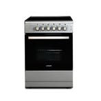 Lonzano Keramisch Fornuis KF600RVS Zilver Heteluchtoven 2 of, Witgoed en Apparatuur, Fornuizen, Verzenden, Nieuw