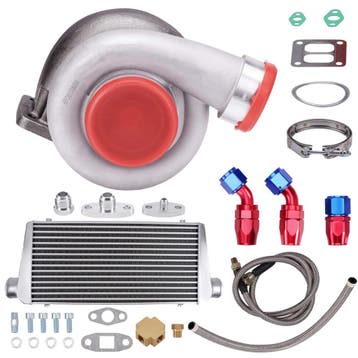 Turbolader GT45 met intercooler en oliedrukleidingen, Verzenden, Nieuw, Universele onderdelen