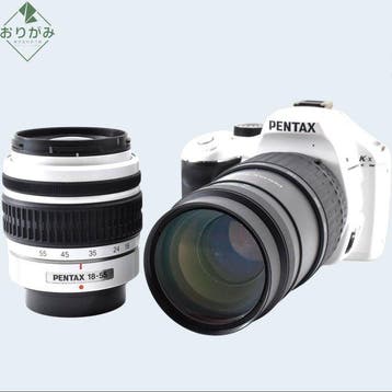 Pentax K-x White + smc PENTAX 4.7-5.8/100-300mm FA + smc, Nieuw