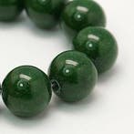 10 x edelsteen kraal Natural Mashan Jade 8mm Dark green g..., Ophalen of Verzenden, Nieuw, Kraal