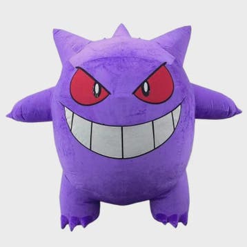 Opblaasbaar Gengar Mascotte Kostuum voor Volwassenen - Paars, Verzenden, Nieuw