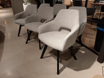 Eetkamerstoelen Dontia (set van 6) **SHOWROOMMODEL**, Nieuw, Stof