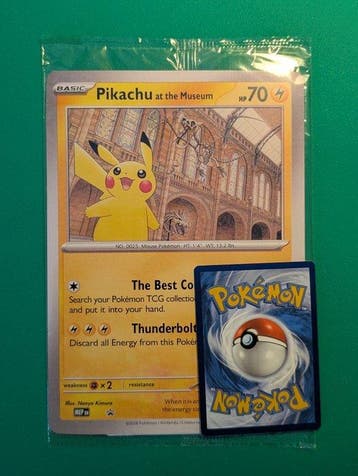 Pokémon - 1 Verzegelde kaart - Pikachu Promo card, Foil,, Nieuw
