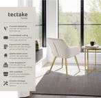 2dekans | tectake® Eetkamerstoel Marilyn - Met Armleuningen, Huis en Inrichting, Stoelen, Ophalen of Verzenden, Zo goed als nieuw