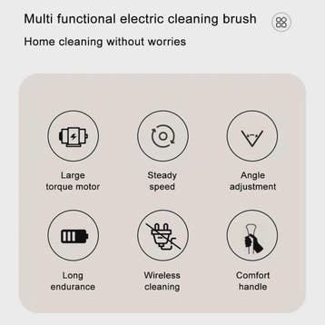 Elektrische Spin Scrubber - Krachtige Snoerloze Schoonmaakbo, Verzenden, Nieuw