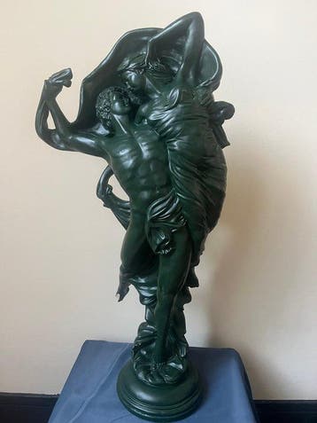 sculptuur, Eugene Marioton (1857-1933) - La Danse - 81 cm -
