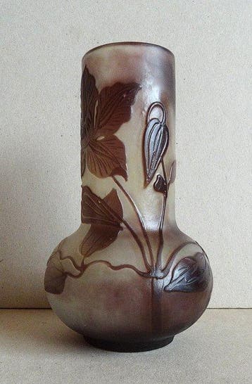Emile Gallé - Emile Gallé - Pot - Glas - Art Nouveau, Antiek en Kunst, Antiek | Glas en Kristal