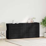 vidaXL Dressoir met lade Zwart Eiken 160 x 33 x 70 cm, Huis en Inrichting, Kasten | Dressoirs, Verzenden, Nieuw, Overige houtsoorten