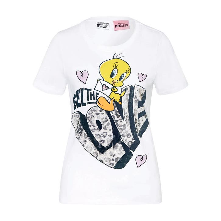 Frogbox • wit t-shirt Feel the love • 36, Kleding | Dames, Tops, Wit, Nieuw, Maat 36 (S), Verzenden