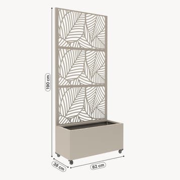 Tuinscherm Surnskoki met plantenbak 190x82x38 cm knoflook be, Verzenden, Nieuw