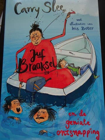 Carry Slee Juf Braaksel en de geniale ontsnapping, Verzenden, Zo goed als nieuw, Carry Slee