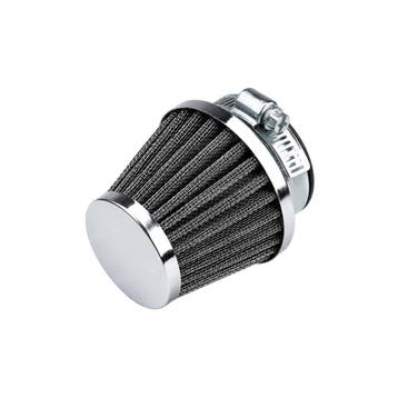 Powerfilter luchtfilter 45mm chroom met zwart Polini CP u..., Ophalen of Verzenden, Nieuw, DMP
