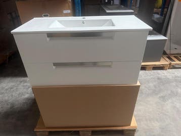 Online veiling: Kame, Badmeubel 100/46 cm, wit, Huis en Inrichting, Badkamer | Badkamermeubels, Nieuw