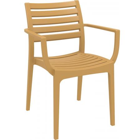 (MDK-106459) Siesta Artemis kantinestoel teak, Huis en Inrichting, Stoelen, Nieuw, Ophalen of Verzenden