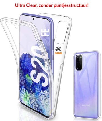 Galaxy S20 FE 360° Ultra Clear Hybrid PC + TPU Hoesje, Ophalen of Verzenden, Nieuw