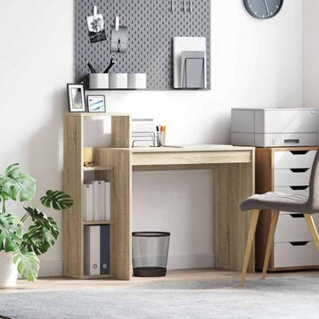vidaXL Bureau Sonoma Eiken Bewerkt hout 100 x 40 x 90 cm, Verzenden, Nieuw