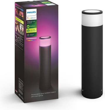 Philips Hue Calla sokkellamp - wit en gekleurd licht - zwart, Ophalen of Verzenden, Zo goed als nieuw