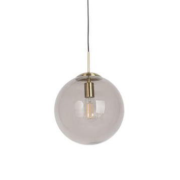 Qazqa Smoked Glass moderne hanglamp, Ø30cm, Ophalen of Verzenden, Nieuw in verpakking, Verlichting