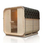 Vierkante Barrelsauna Nolvik - Incl. Toebehoren - 220x185 x1, Verzenden, Nieuw