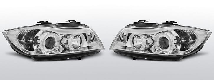 Koplampen Angel Eyes LED | geschikt voor BMW 3-serie E90 E91, Auto-onderdelen, Verlichting, Nieuw, BMW, Verzenden