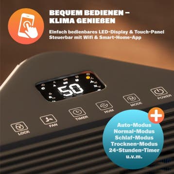 Luchtontvochtiger 495x305x23cm 20L (Airco-Ventilator), Verzenden, Nieuw