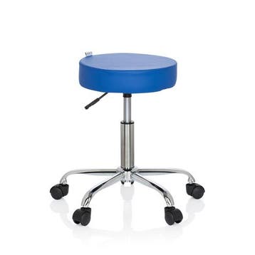 Werkkruk/Verhoogde Bureaustoel | Kunstleder | Blauw |, Verzenden, Nieuw