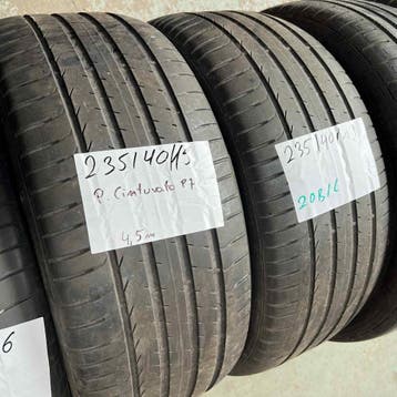 2 x Pirelli Cinturato P7 235-40-19 Zomerbanden 4,5mm, 19 inch, Gebruikt, Ophalen of Verzenden, 235 mm