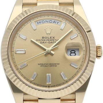 Rolex - Day Date 40 Watch 10P Bucket Diamond - 228238A -, Nieuw