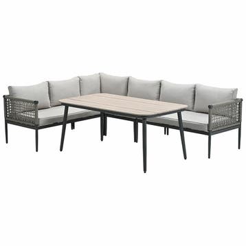 Garden Impressions Burela lounge dining set 5-delig links -, Verzenden, Nieuw