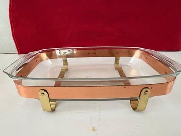 Serveerschaal (2) - Pyrex, Koper, Antiek en Kunst