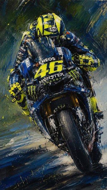 Alberto Ricardo (XXI) - Furia Neón: Valentino Rossi #46, Nieuw