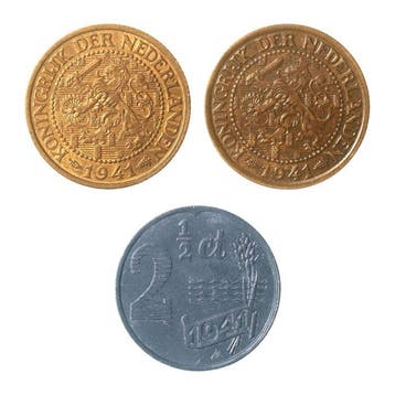 Nederland. Wilhelmina. 2 1/2 Cent 1941, 1941 donker, Postzegels en Munten