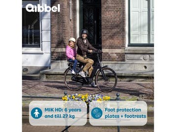 Qibbel Junior 6+ - Achterzitje - Voetbescherming +, Fietsen en Brommers, Fietsaccessoires | Fietsstoeltjes, Verzenden, Nieuw, Qibbel