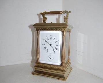 Rijtuigklok - Brons, Messing - 1850-1900 - met alarm en
